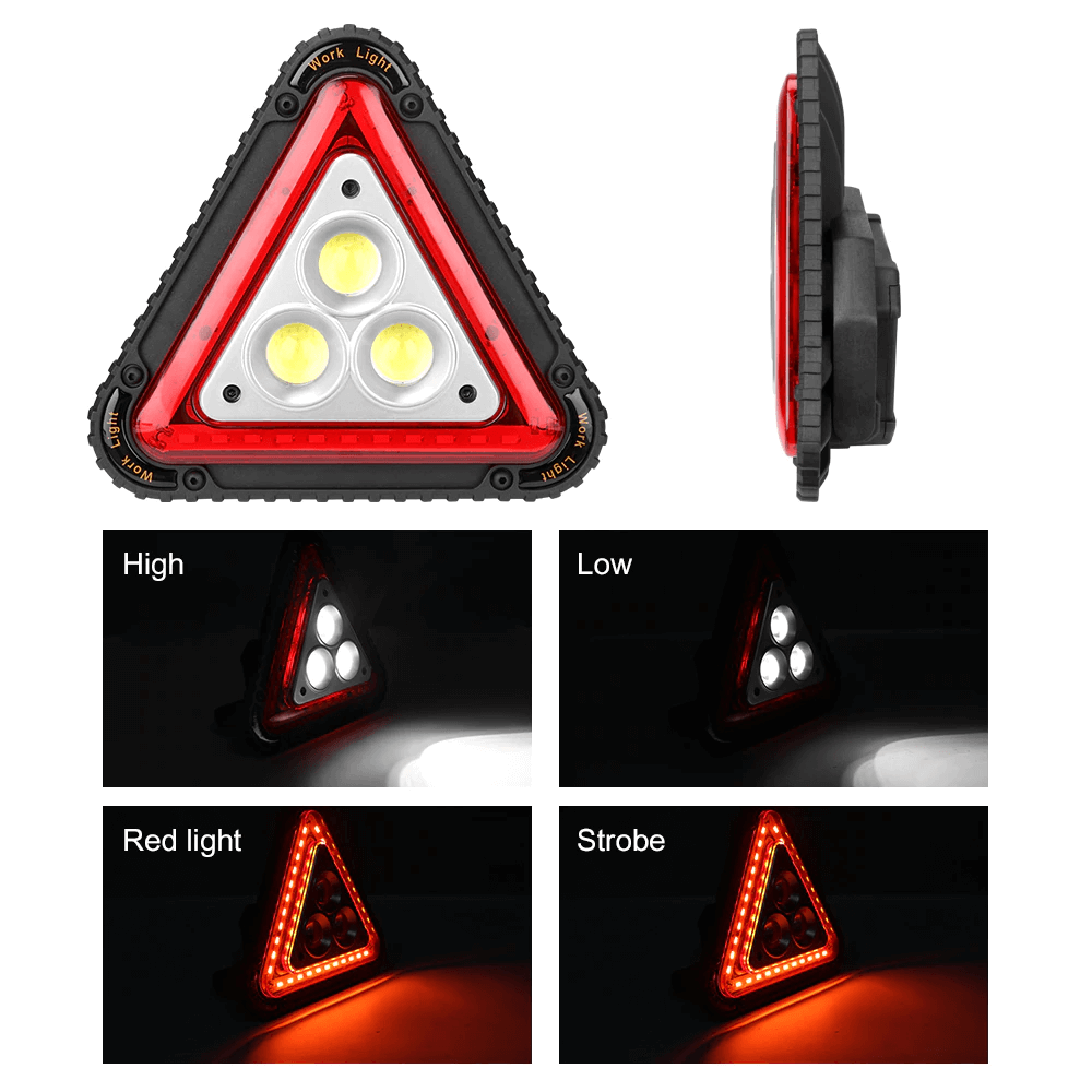 Portable Rechargeable LED Tripod Safety Alert Multifunction Work Light